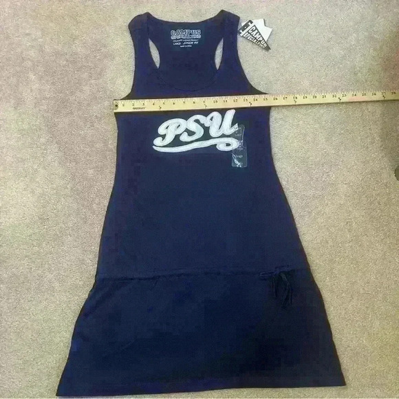 Campus Specialties PSU (Penn State Univ) NWT Junior Size Large Blue Tank Dress - Picture 9 of 12